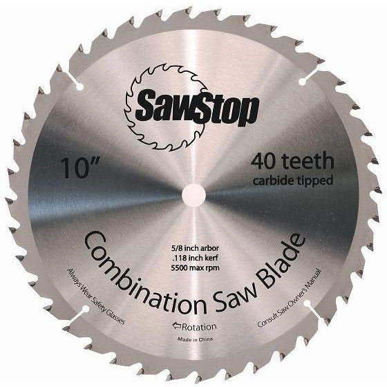 Sawstop CNS-07-148 40-Tooth 10 in. Combination Table Saw Blade