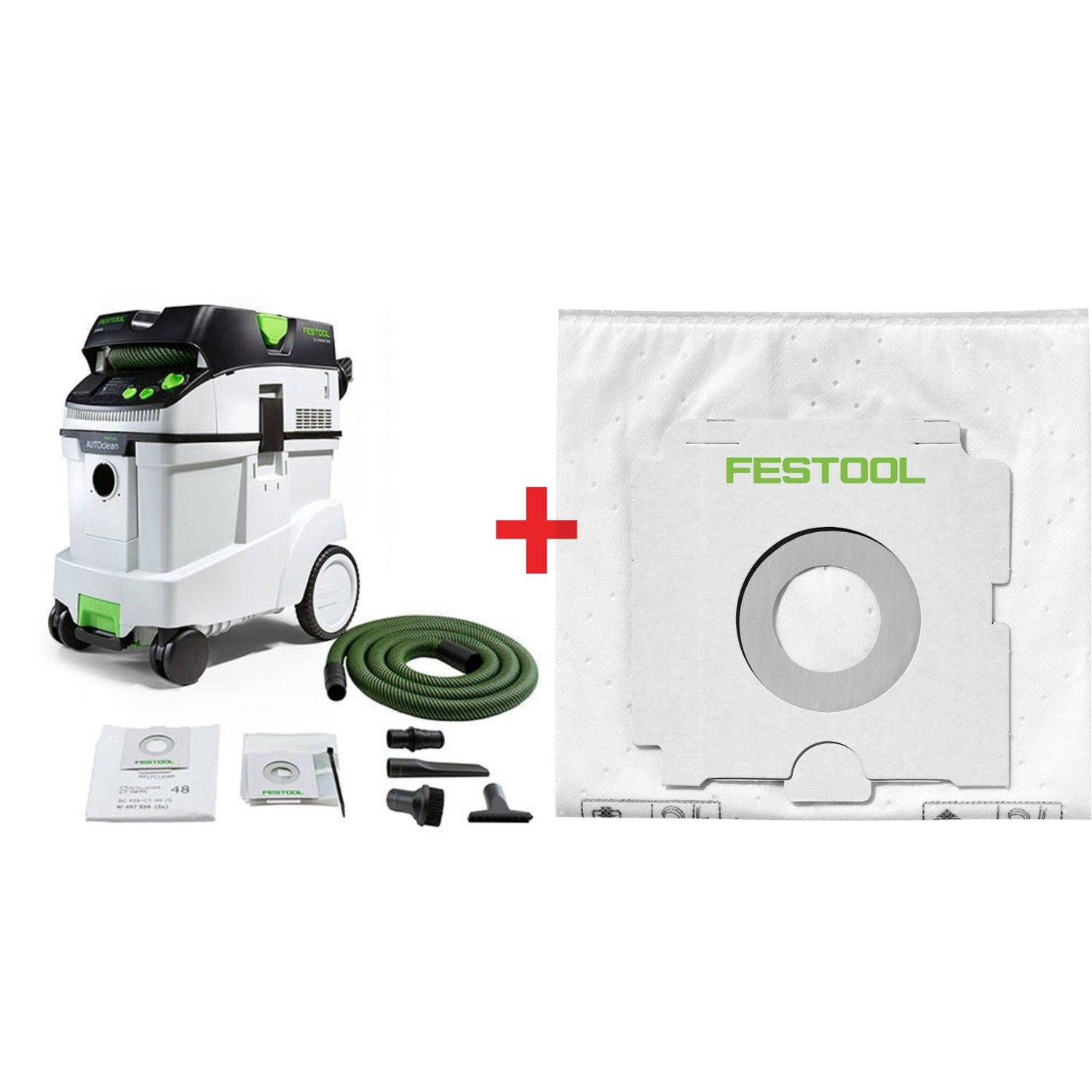 Festool CT 48 EI AC HEPA Bluetooth Dust Extractor Starter Bundle