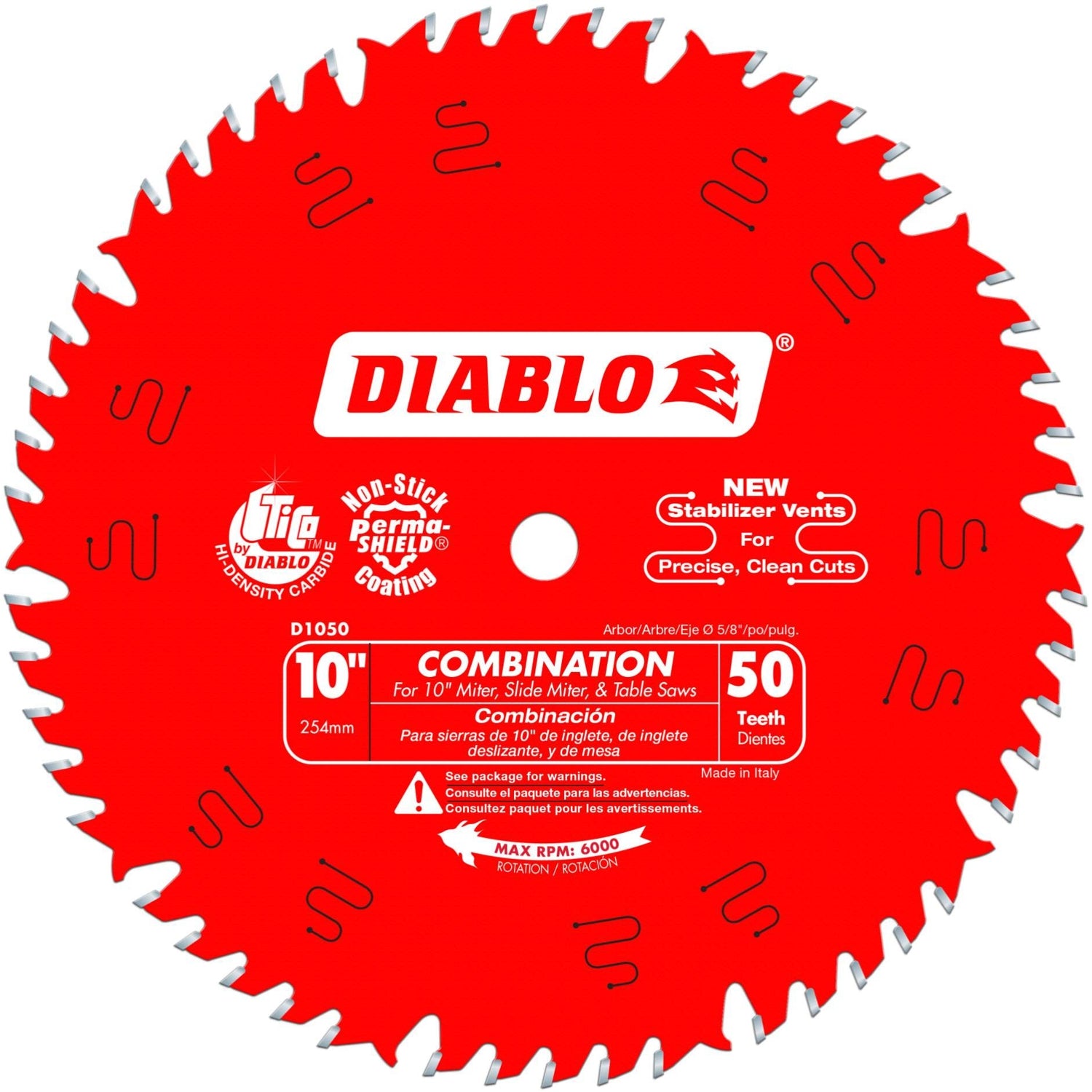 Diablo D1050X 10 in. x 50-Tooth  Combination Saw Blade