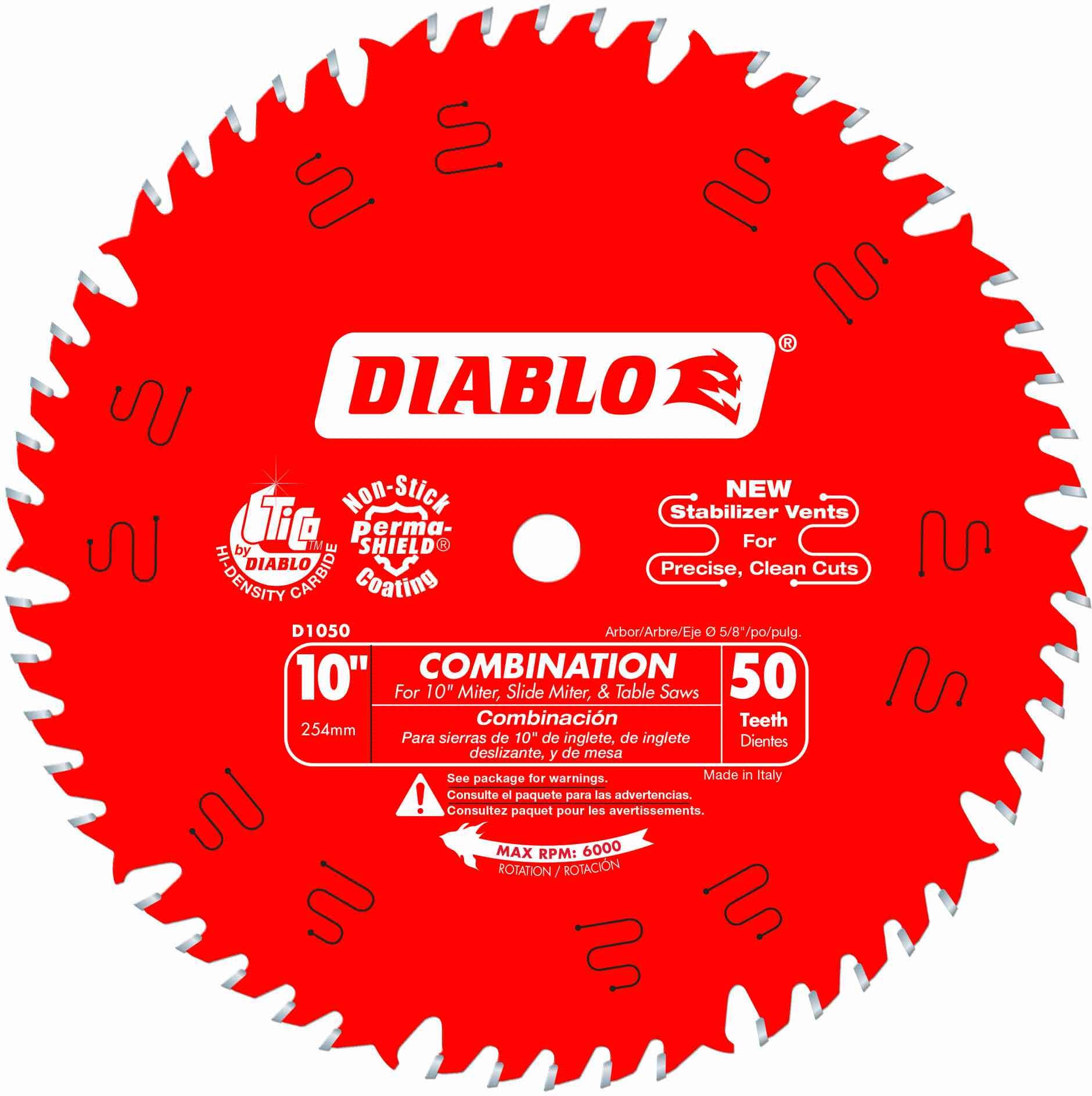 Diablo D1050X 10 in. x 50-Tooth  Combination Saw Blade