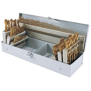 Shop Fox D1138 115 pc. TiN Coated HSS Drill Bit Set in Steel Index