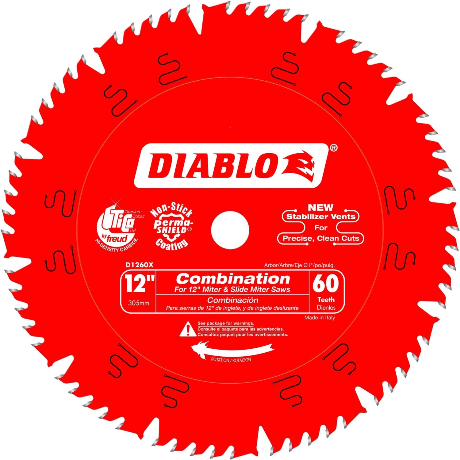 Diablo D1260X 12 in. x 60-Tooth  Combination Saw Blade