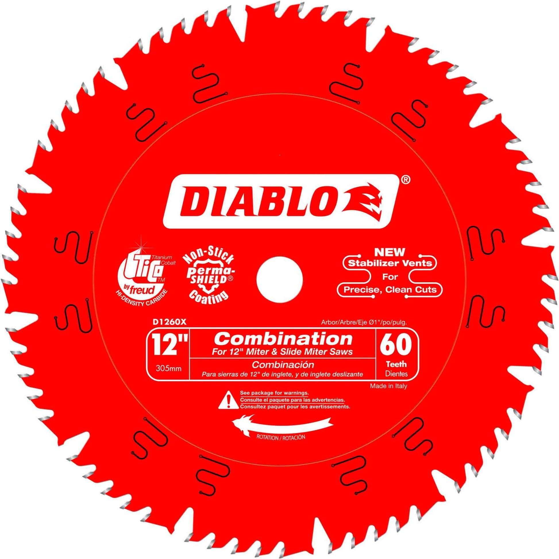 Diablo D1260X 12 in. x 60-Tooth  Combination Saw Blade