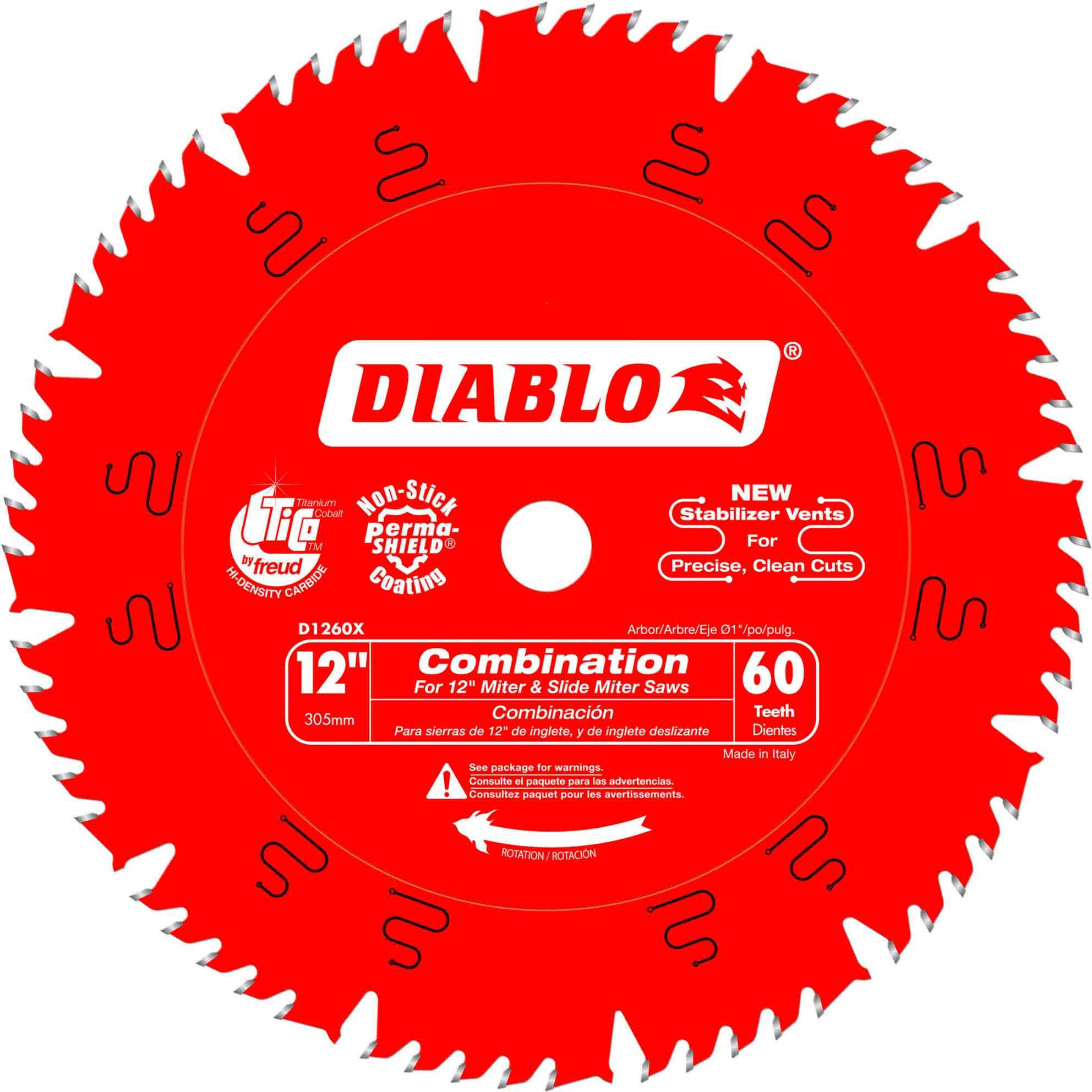 Diablo D1260X 12 in. x 60-Tooth  Combination Saw Blade
