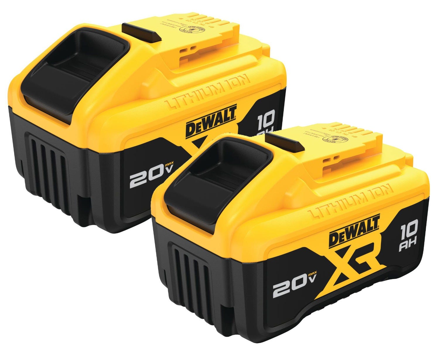 DeWALT DCB210-2 20V MAX XR 10.0Ah Lithium Ion Battery, 2-Pack