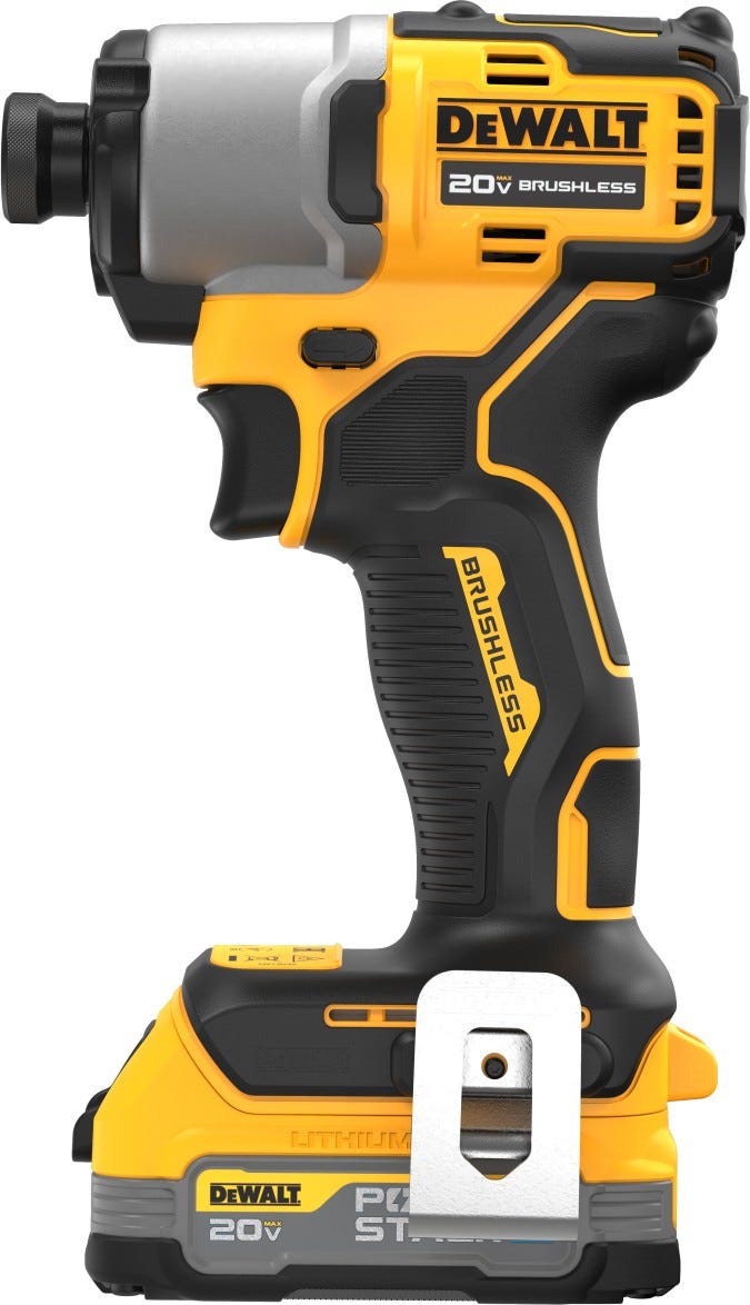 DEWALT DCF840E1 20V MAX* Brushless 1/4 in. Impact Driver PowerStack Kit