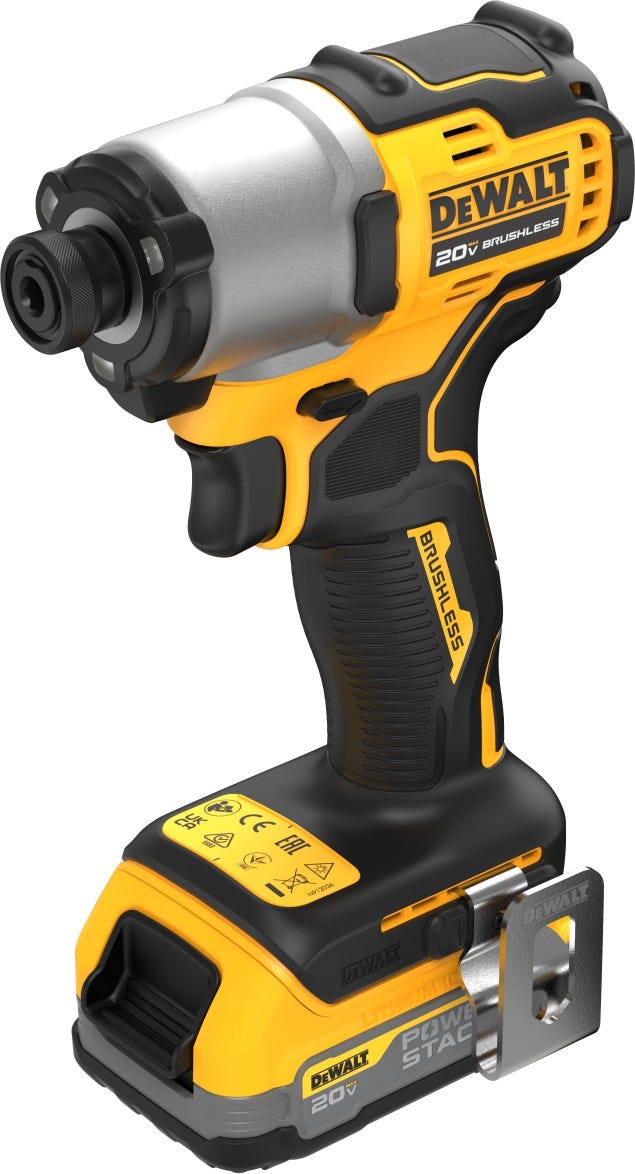 DEWALT DCF840E1 20V MAX* Brushless 1/4 in. Impact Driver PowerStack Kit