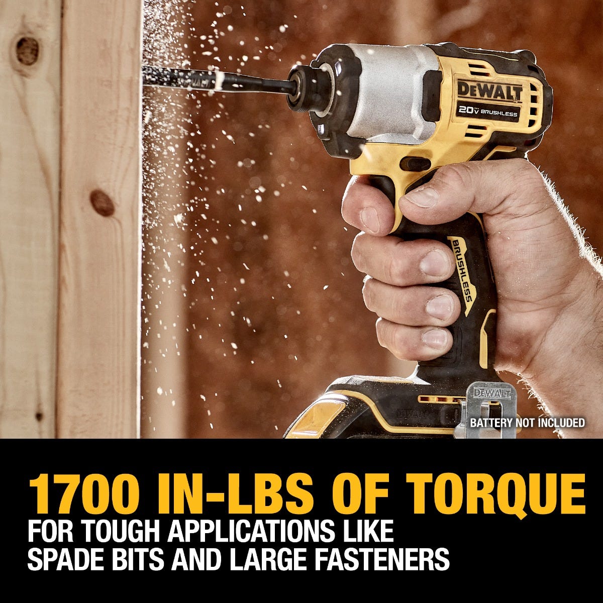 DEWALT DCF840E1 20V MAX* Brushless 1/4 in. Impact Driver PowerStack Kit