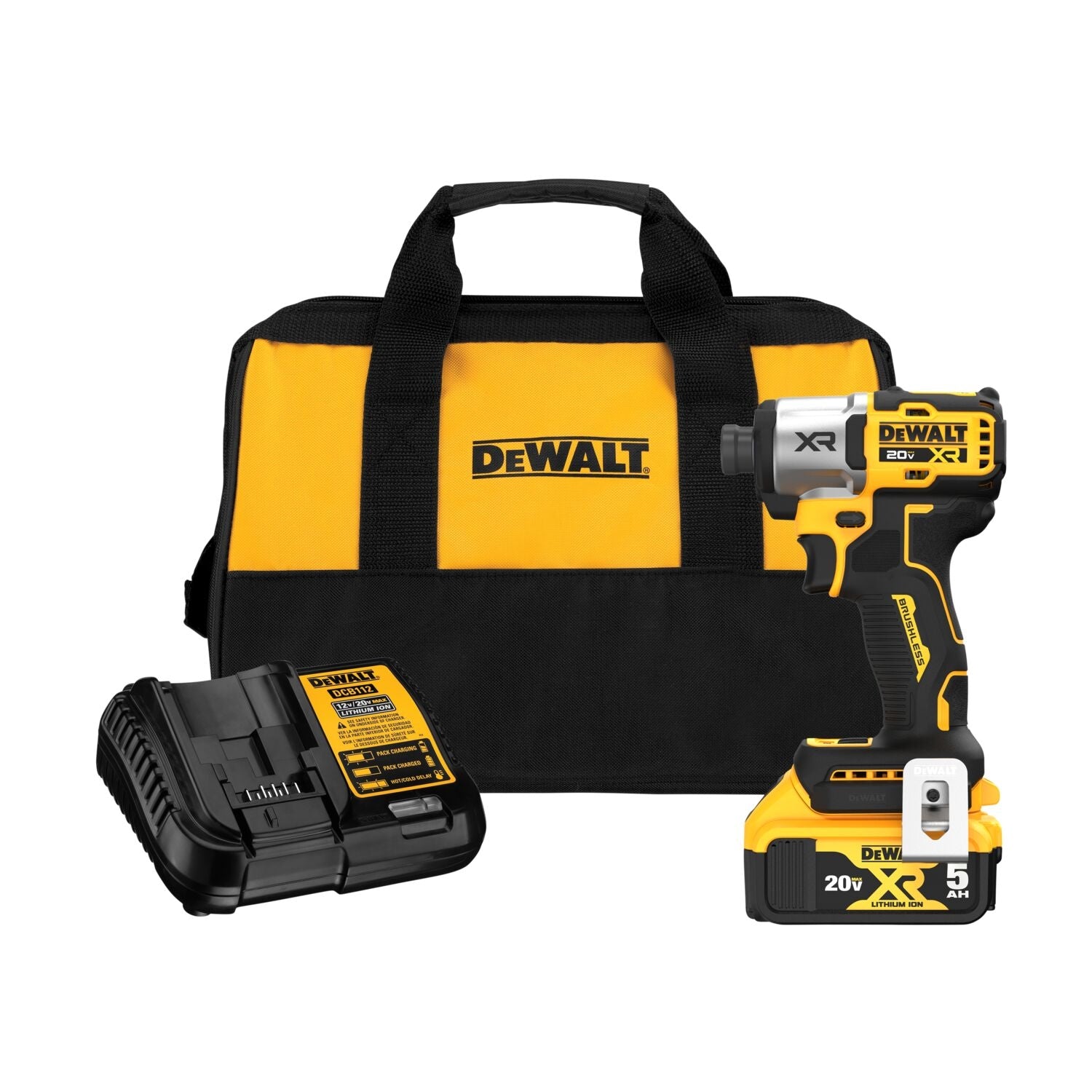 DeWalt DCF845P1 20V MAX XR 1/4 in. 3-Speed Impact Driver 5.0Ah Kit