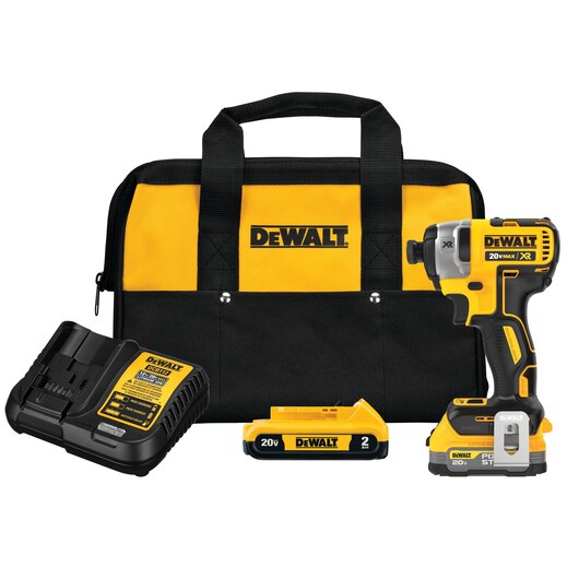 DeWalt DCF887D1E1 20V MAX XR 1/4 in. 3-Speed Impact Driver POWERSTACK Kit