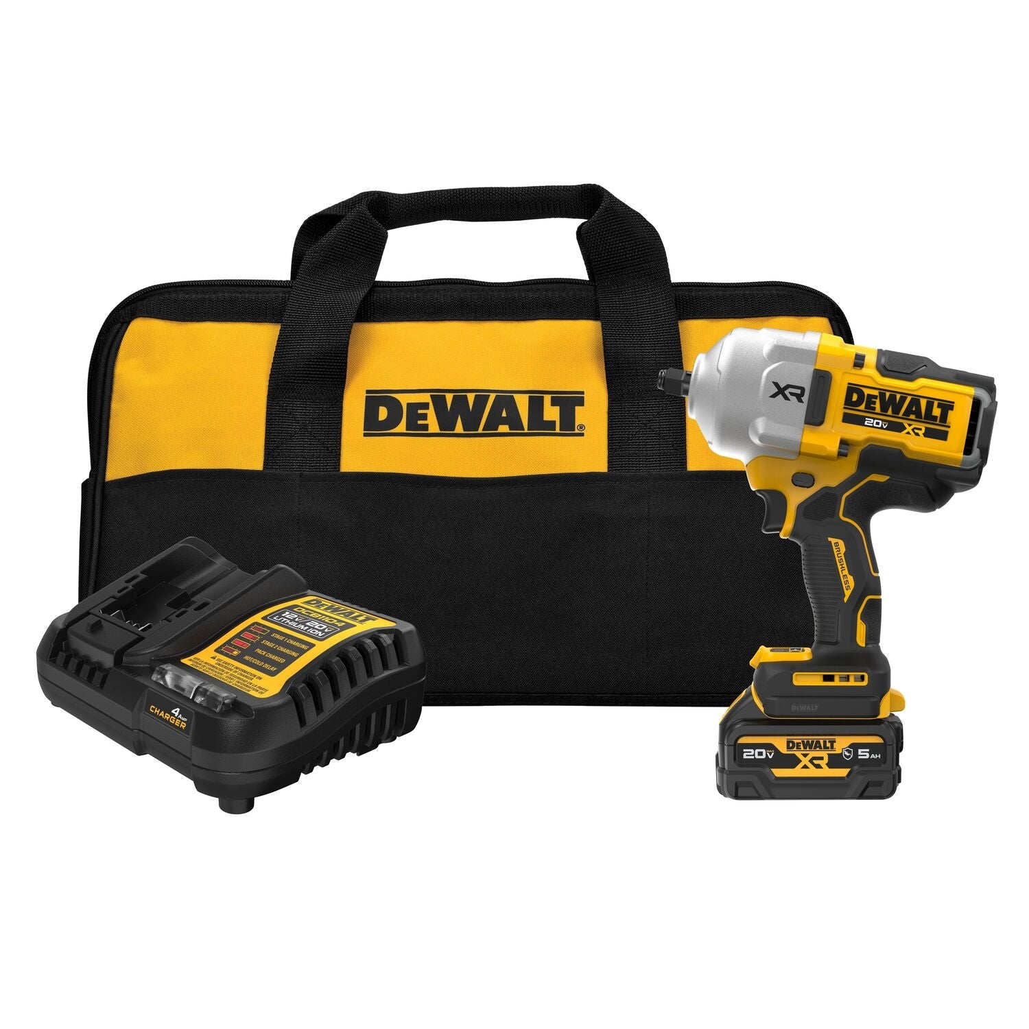 DeWalt DCF961GP1 20V MAX XR Brushless 1/2 in. High-Roque Impact Wrench w/ Hog Ring Anvil 5.0Ah Kit