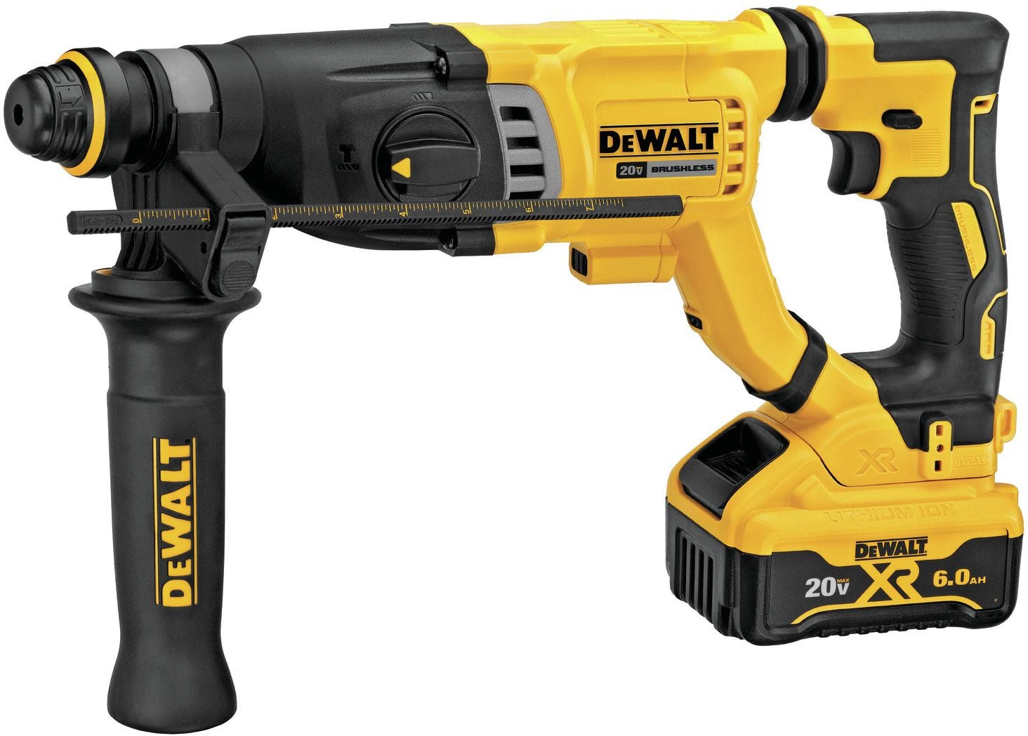 DeWalt DCH263R2DH 20V MAX XR Brushless 1-1/8-Inch SDS Plus D-Handle Rotary Hammer 6.0Ah Kit