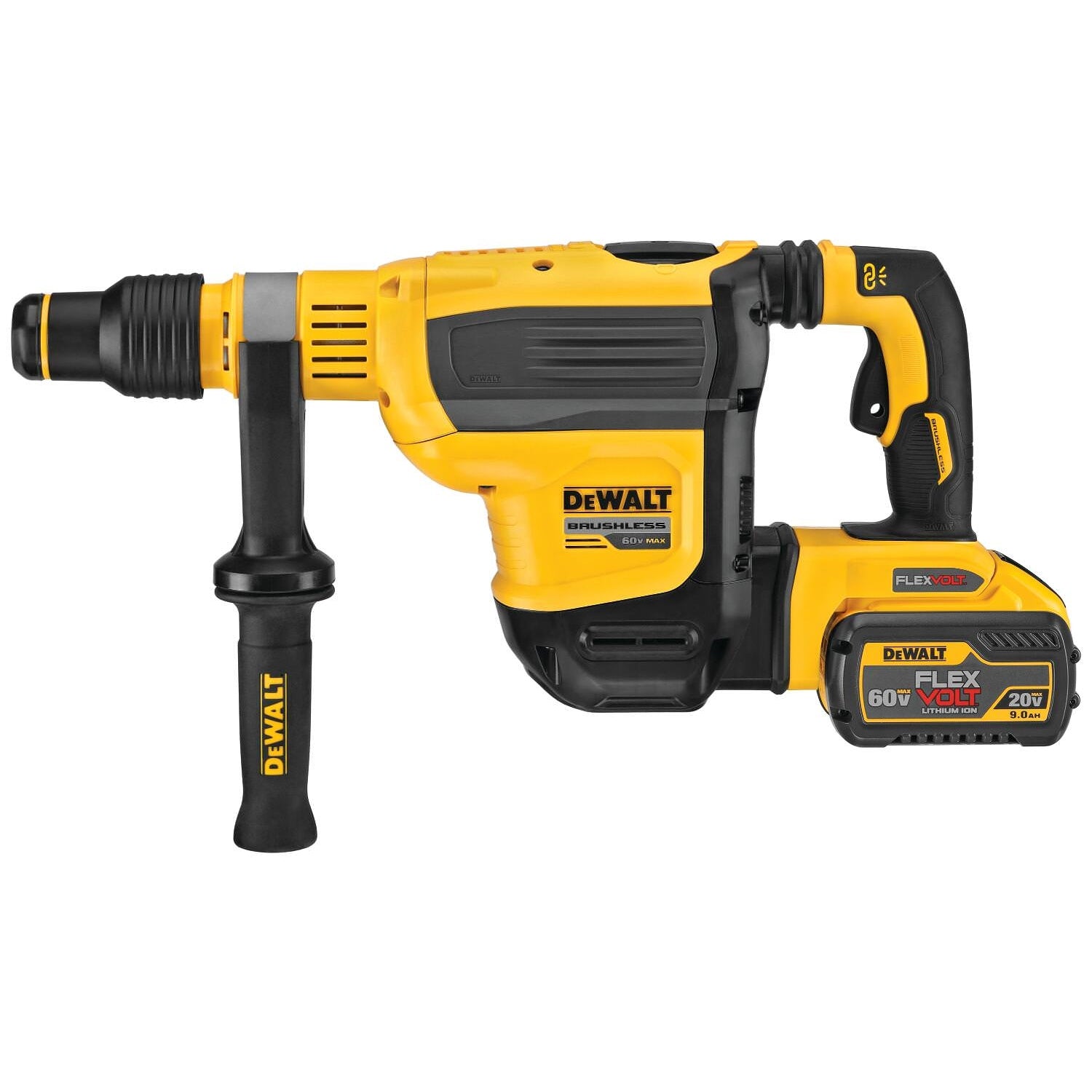 DeWalt DCH614X2 60V MAX 1-3/4 in. Brushless Cordless SDS MAX Combination Rotary Hammer 9.0Ah Kit