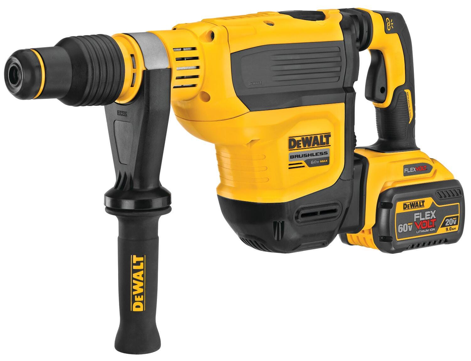 DeWalt DCH614X2 60V MAX 1-3/4 in. Brushless Cordless SDS MAX Combination Rotary Hammer 9.0Ah Kit