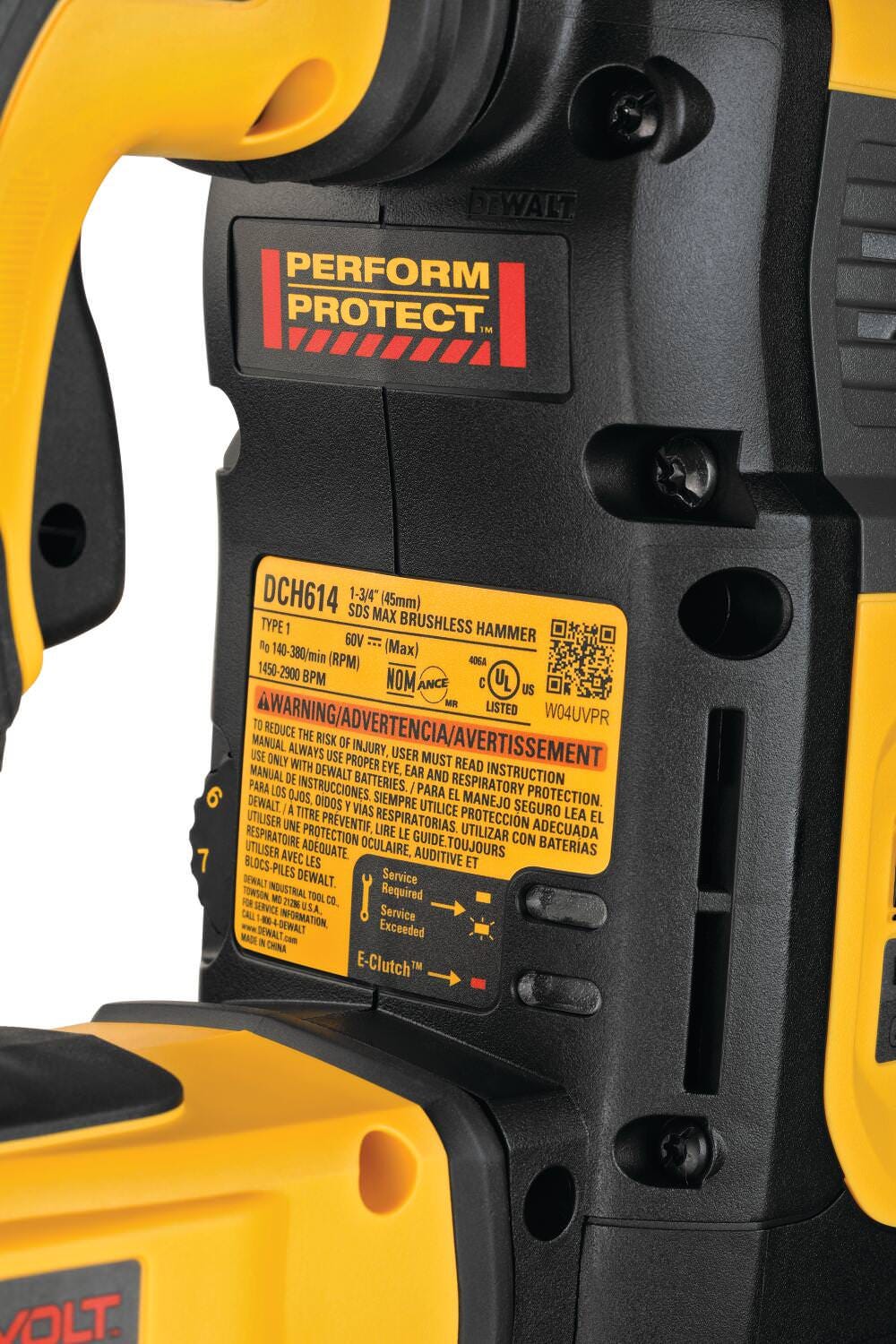 DeWalt DCH614X2 60V MAX 1-3/4 in. Brushless Cordless SDS MAX Combination Rotary Hammer 9.0Ah Kit