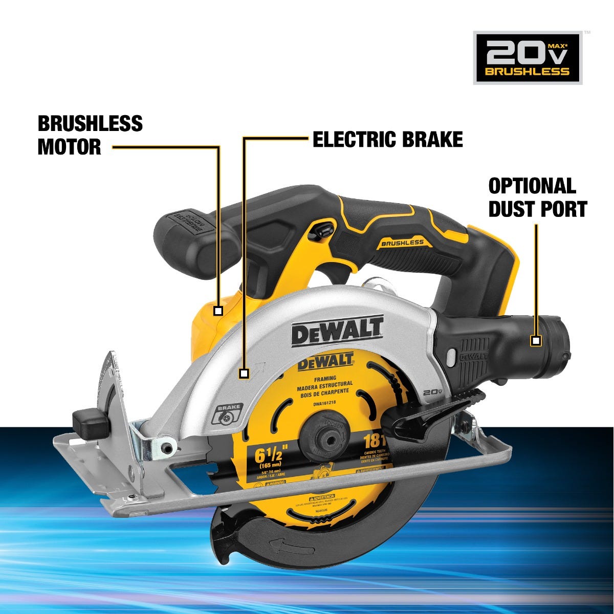 DEWALT DCK239E2 20V MAX* Brushless Circular Saw and Drill Combo PowerStack Kit