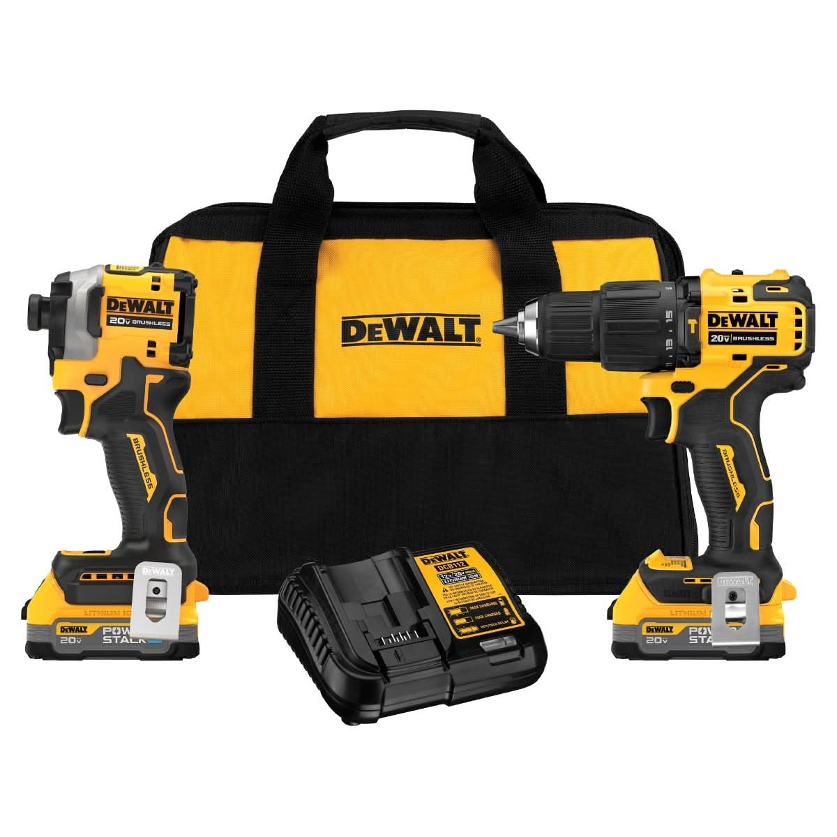 DEWALT DCK254E2 ATOMIC 20V MAX* Brushless Hammer Drill and Impact