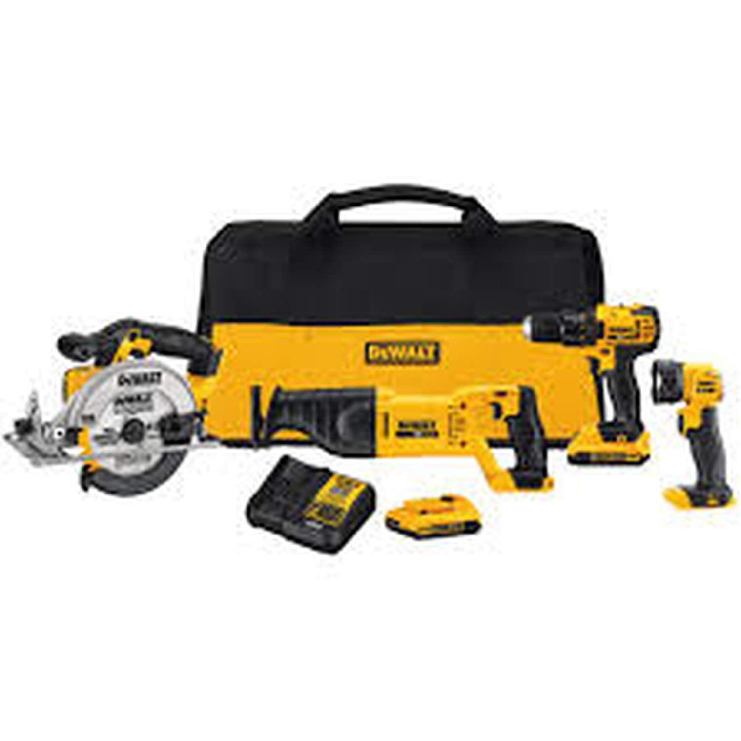 DeWalt DCK423D2 20V MAX Compact 4-Tool Combo Kit