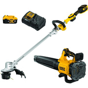 DEWALT DCKO222M1 20V MAX XR Brushless 14-in. Cordless Folding String Trimmer and Handheld Blower Combo Kit
