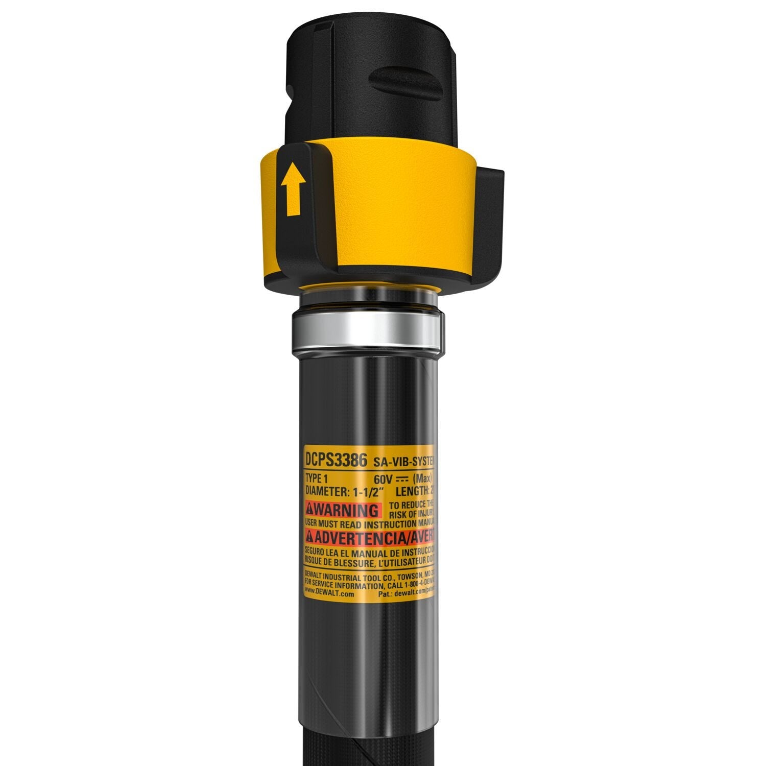 DeWALT DCPS3386 POWERSHIFT™ Concrete Vibrator Shaft, 1.5 in. x 21 ft.