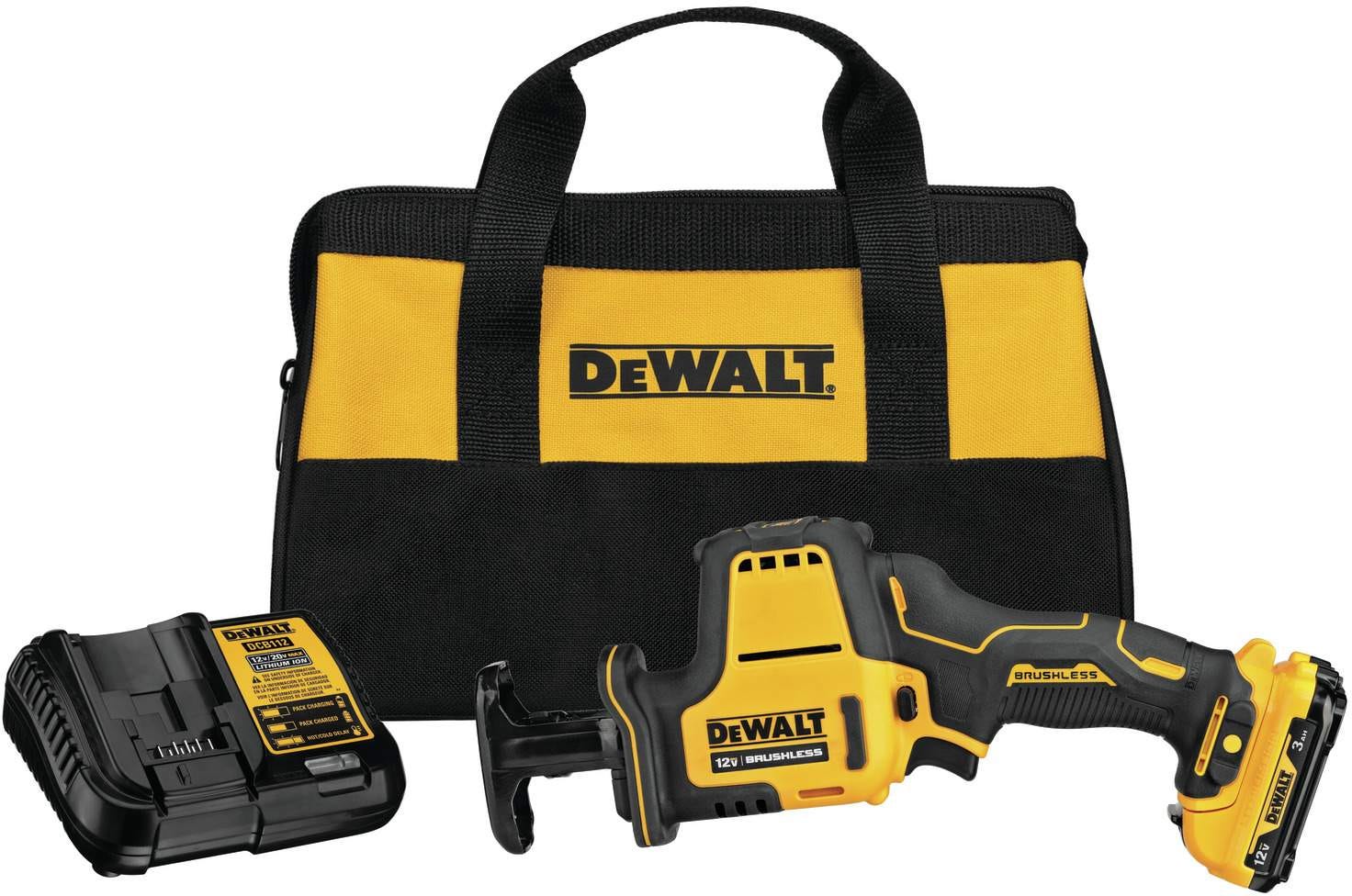 DeWalt DCS312G1 XTREME 12V MAX Brushless One-Handed Reciprocating Saw 3.0Ah Kit