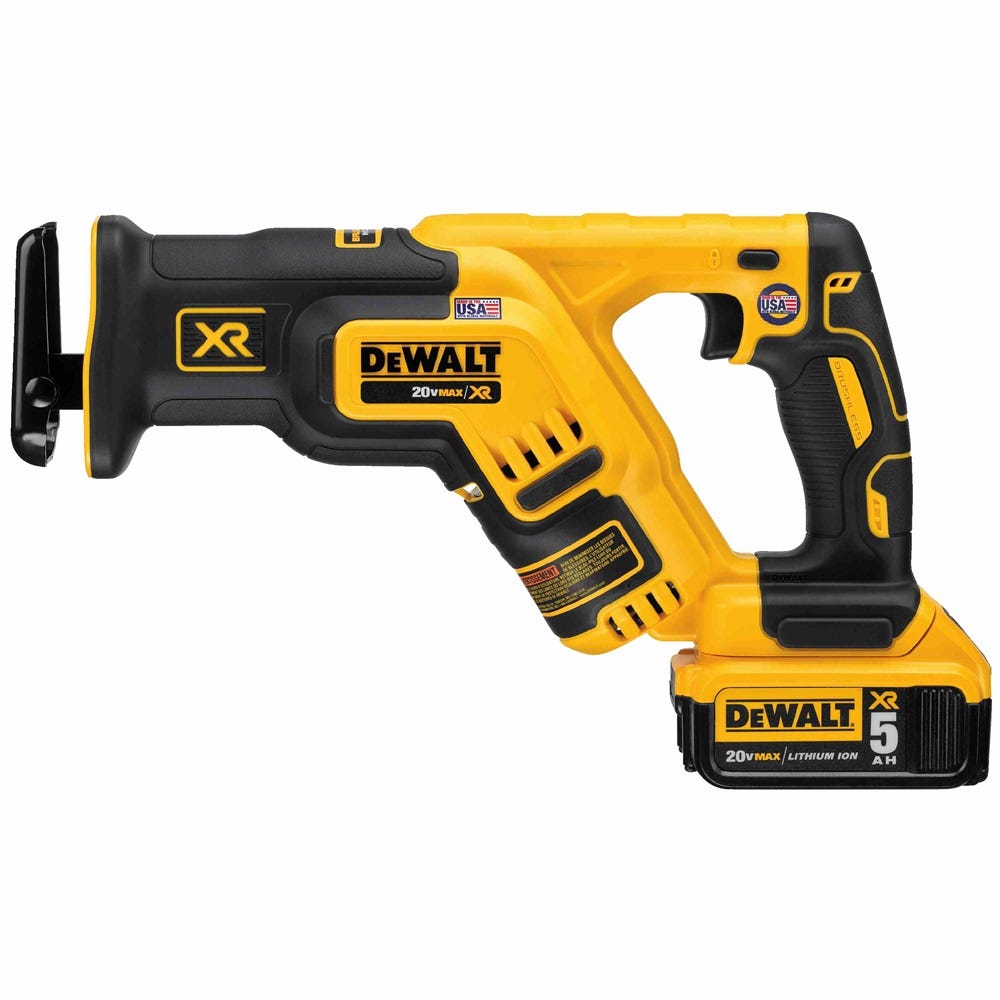 DeWalt DCS367P1 20V MAX XR Brushless Compact Reciprocating Saw 5.0Ah Kit