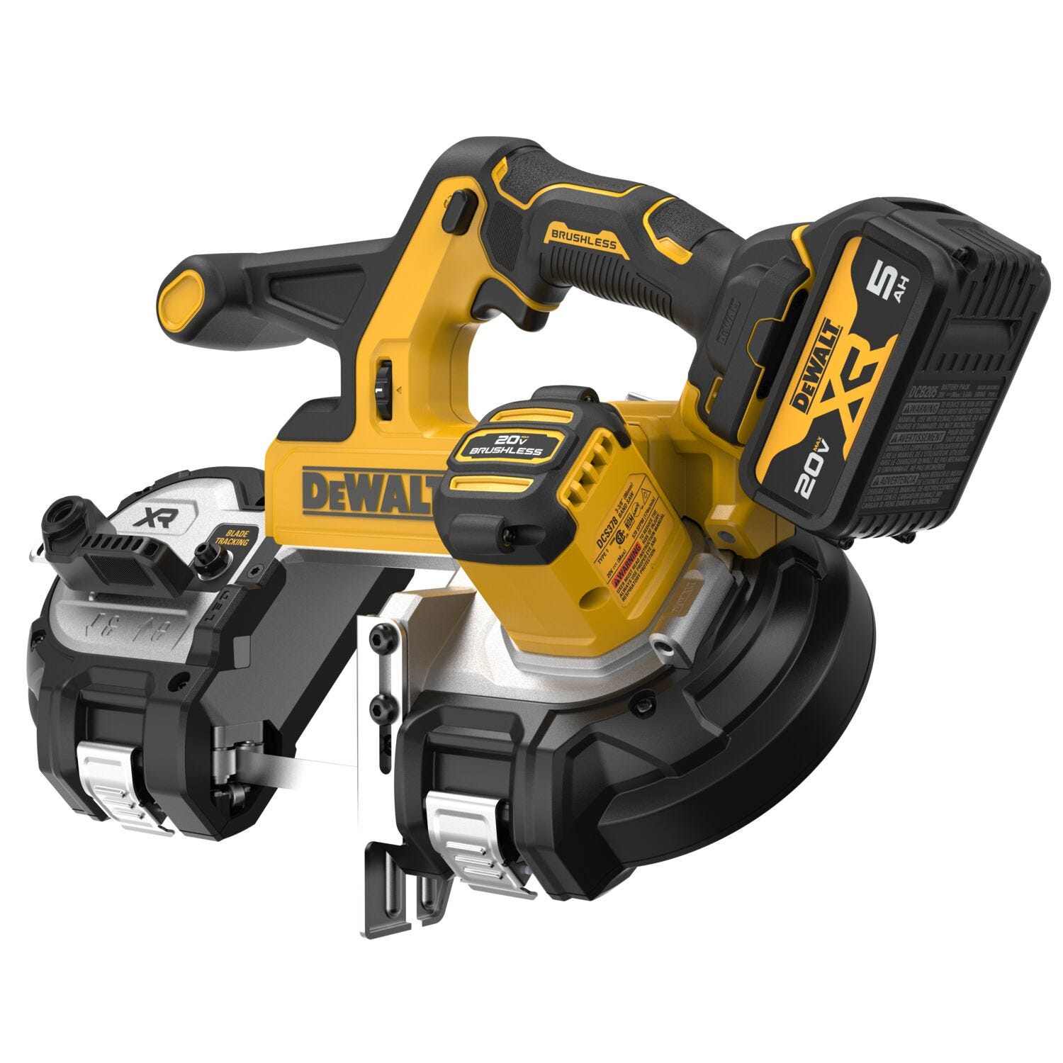 DeWalt DCS378P1 20V MAX XR Brushless 3-1/4 in. Mid-Sized Band Saw 5.0Ah Kit