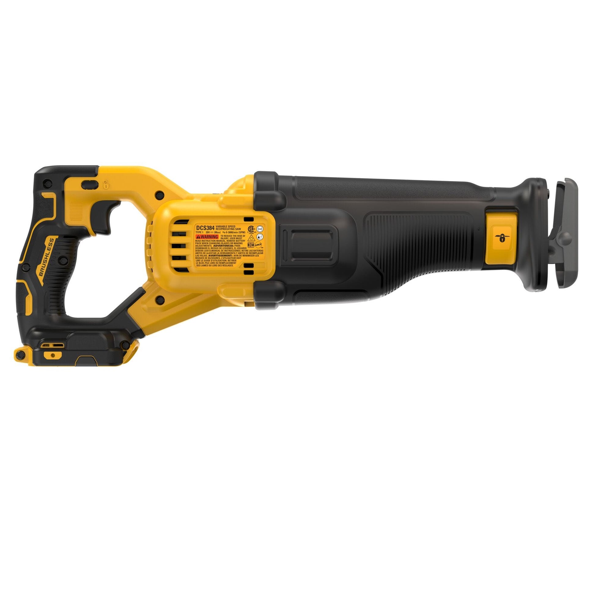 DeWalt DCS384B 20V MAX XR POWER DETECT Brushless Recip Saw, Tool Only