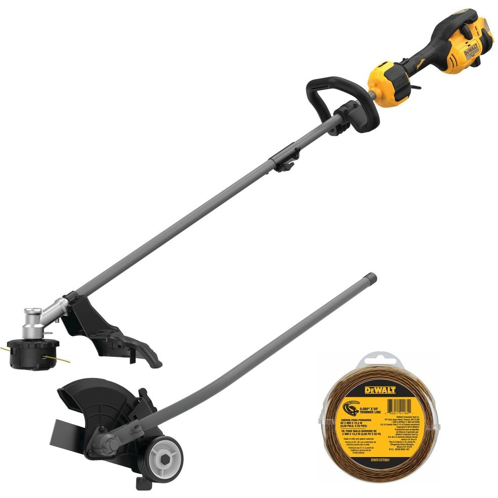 DeWalt DCST972B FlexVOLT 60V MAX 17-Inch Brushless Attachment Capable String Trimmer (Tool Only) with Edger Attachment and Trimmer Line