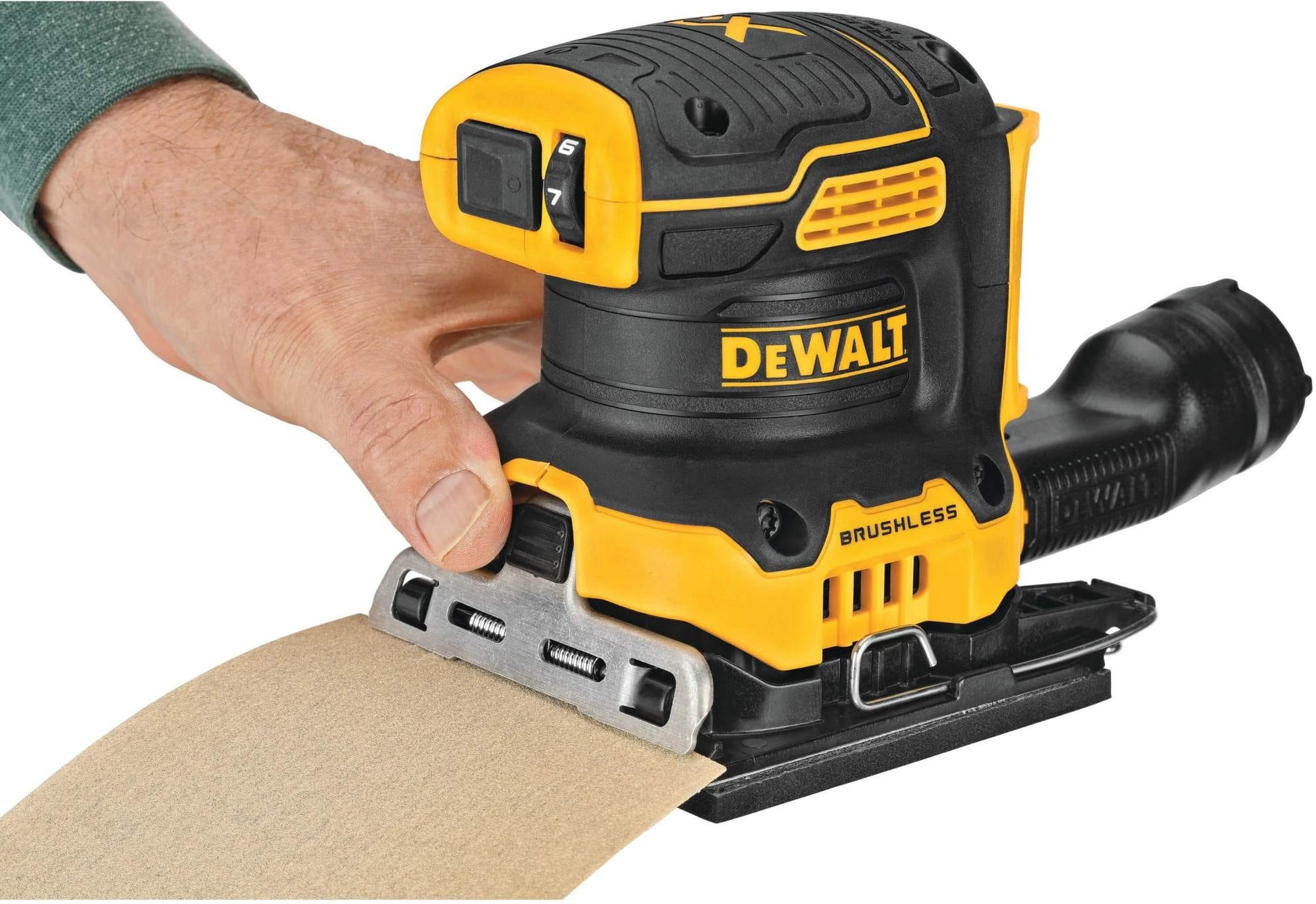DeWalt DCW200B 20V MAX XR Brushless 1/4-Sheet Cordless Sander, Tool Only