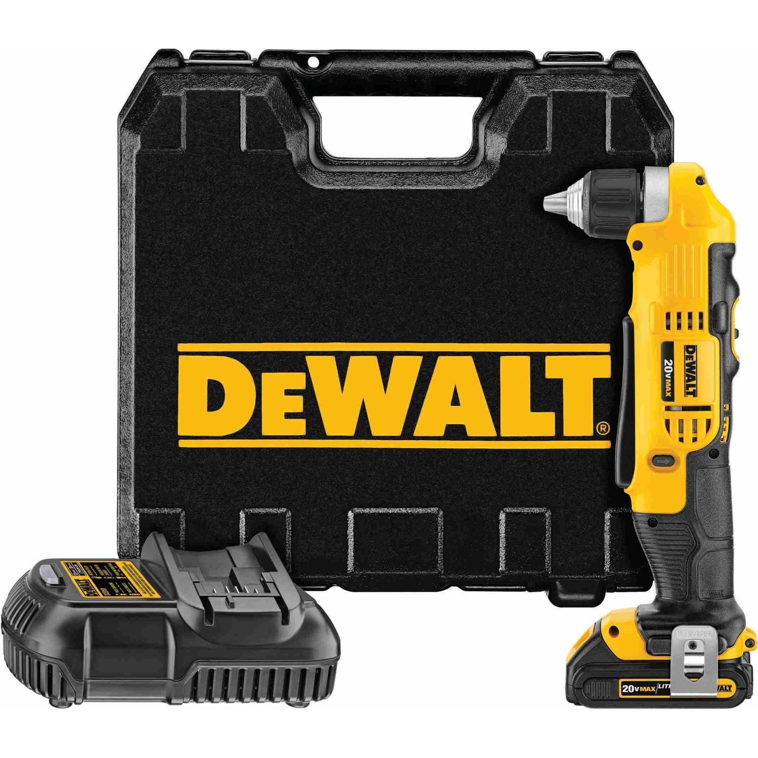 DeWalt DCD740C1 20V MAX 3/8-Inch Right Angle Drill/Driver 1.5Ah Kit