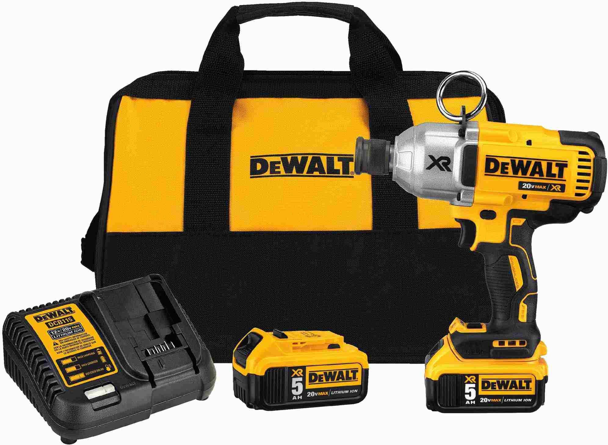 Dewalt DCF898P2 20v MAX XR High Torque 7/16-Inch Impact Wrench with Quick Release Chuck 5.0Ah Kit
