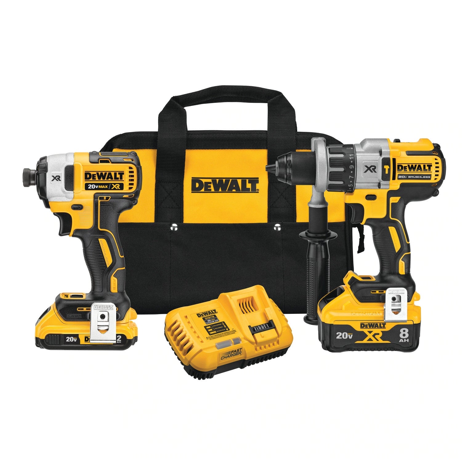 DeWalt DCK299D1W1 20V MAX XR Power Detect 2-Tool Combo Kit
