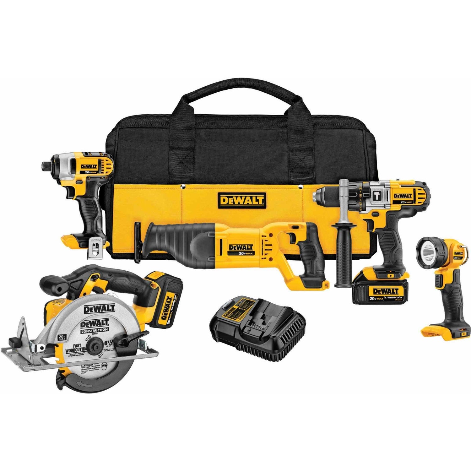 DeWalt DCK590L2 20V MAX 5-Tool Combo 3.0Ah Kit