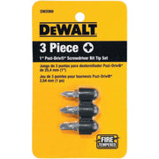 Dewalt DW2069 3-Piece 1" Pozi Bit Set
