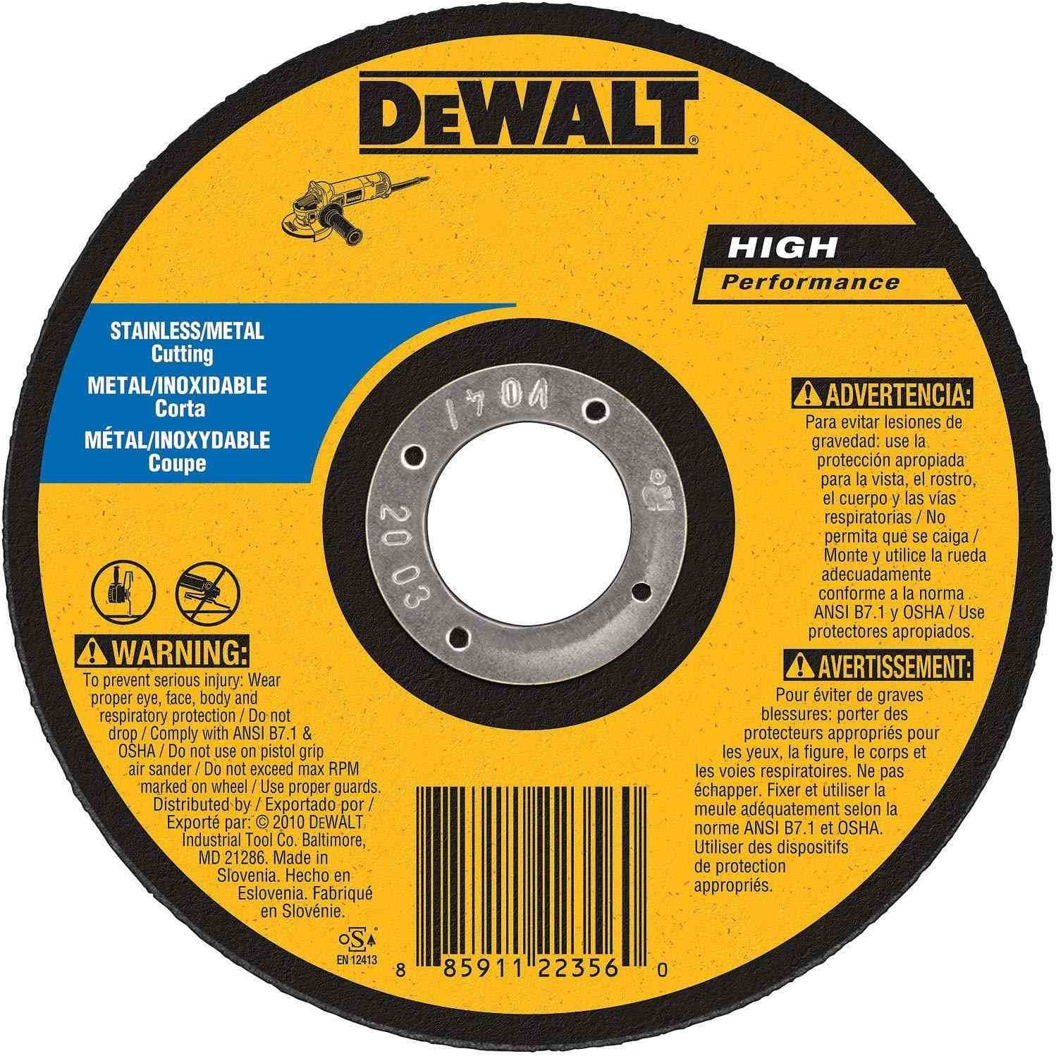 DeWalt DW8065S 7" x.045 x 7/8" CFree Thin Cutoff Wheel