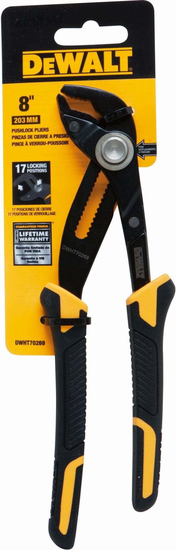 DeWalt DWHT70269 8" Pushlock Pliers