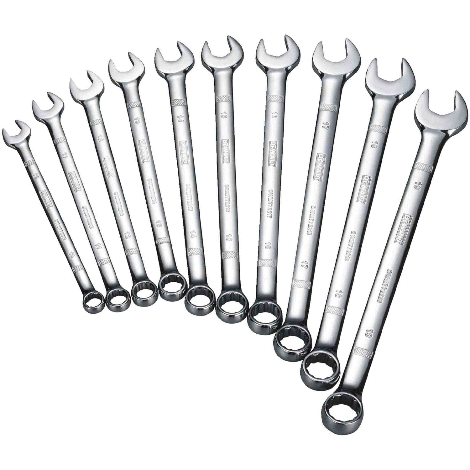 Dewalt DWMT72166 10 Piece Combination Metric Wrench Set