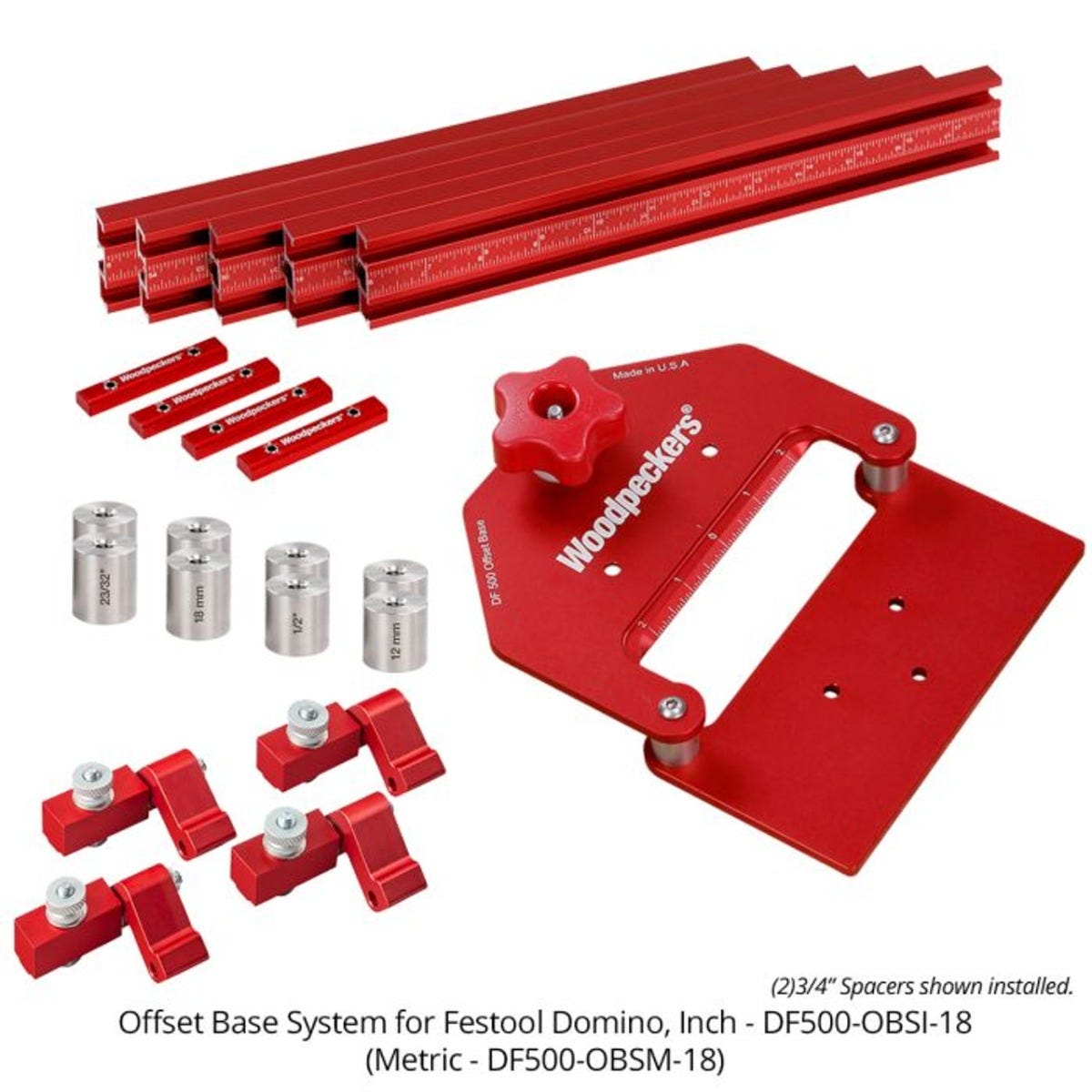 Woodpeckers Domino DF 500 Offset Base System, Imperial – Tool Nut