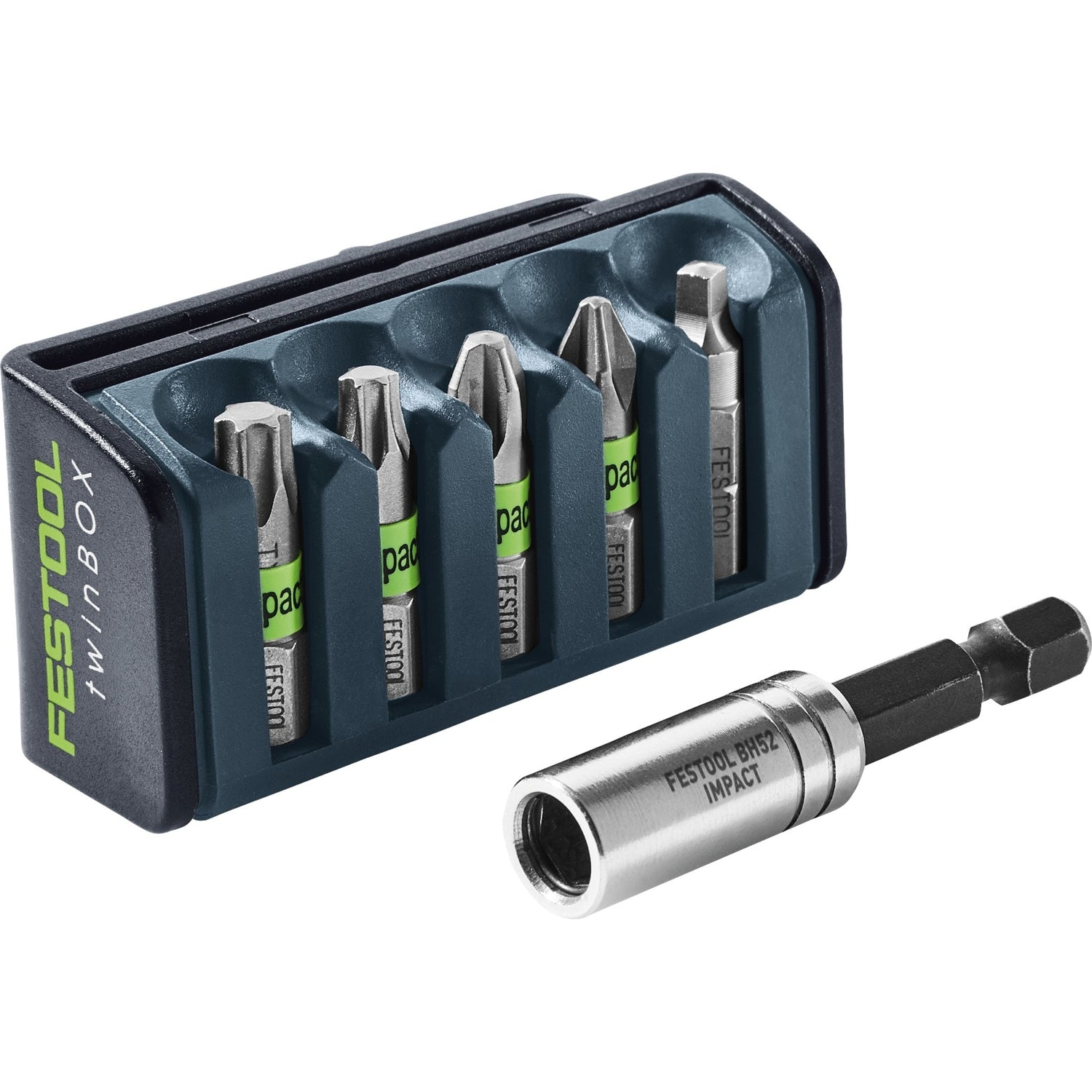 Festool 204382 5-Piece Impact Bit Set w/ Magnetic Bit Holder
