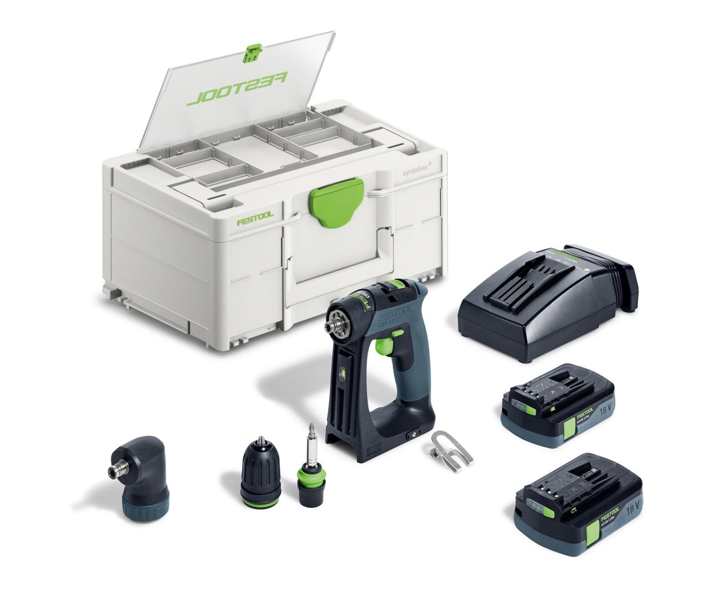 Festool 576889 CXS 18 HPC 4.0Ah I-Set Cordless Drill Kit