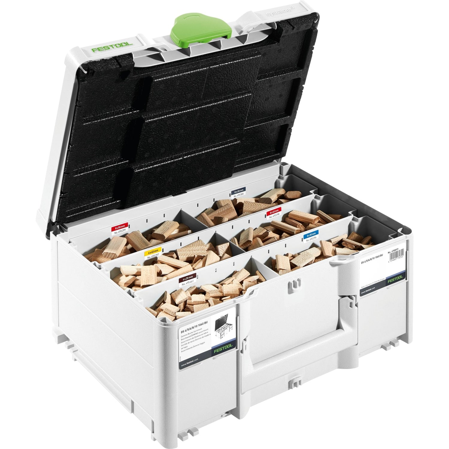 Festool 576794 Domino DF 500 1,060-Piece Tenon Assortment Systainer3 with Cutters