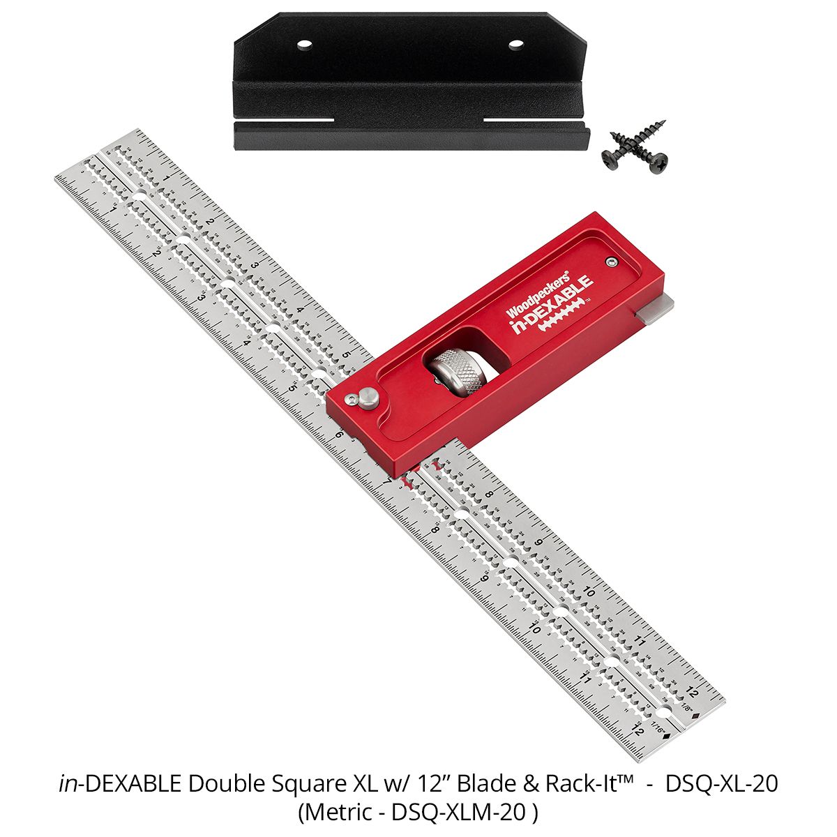 Woodpeckers DSQ-XLM-20 in-DEXABLE Double Square XL Metric Blade (300mm)