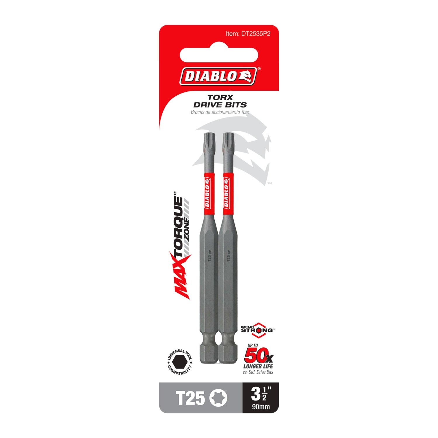 Diablo DT2535P2 3-1/2 in. T25 Torx Drive Bit (2-Pack)