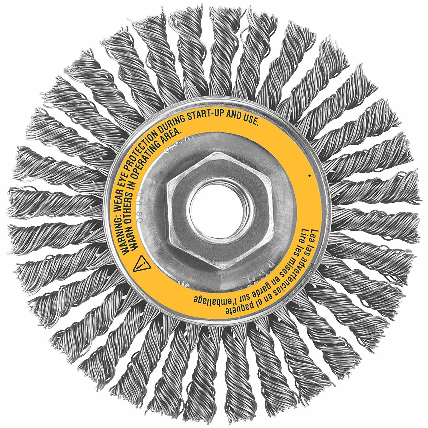 DeWalt DW4930 4" x 5/8"-11 HP .020 Carbon Cable Twist Wire Wheel