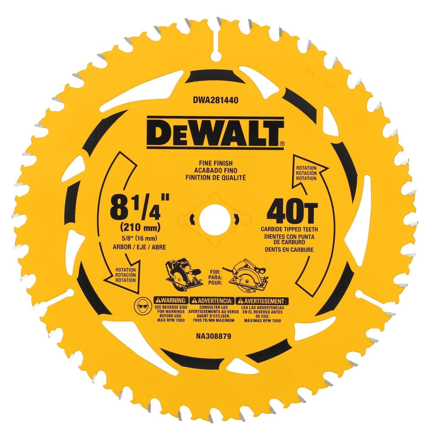 doublelet（ダブレット）18SS CUT OFF OVER SIZED DeWalt DWA281440 8-1/4 in. 40T Carbide-Tipped Framing Saw Blade