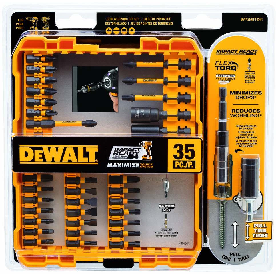 DeWalt DWA2NGFT35IR Impact Ready FlexTorq Set, 35-Pieces