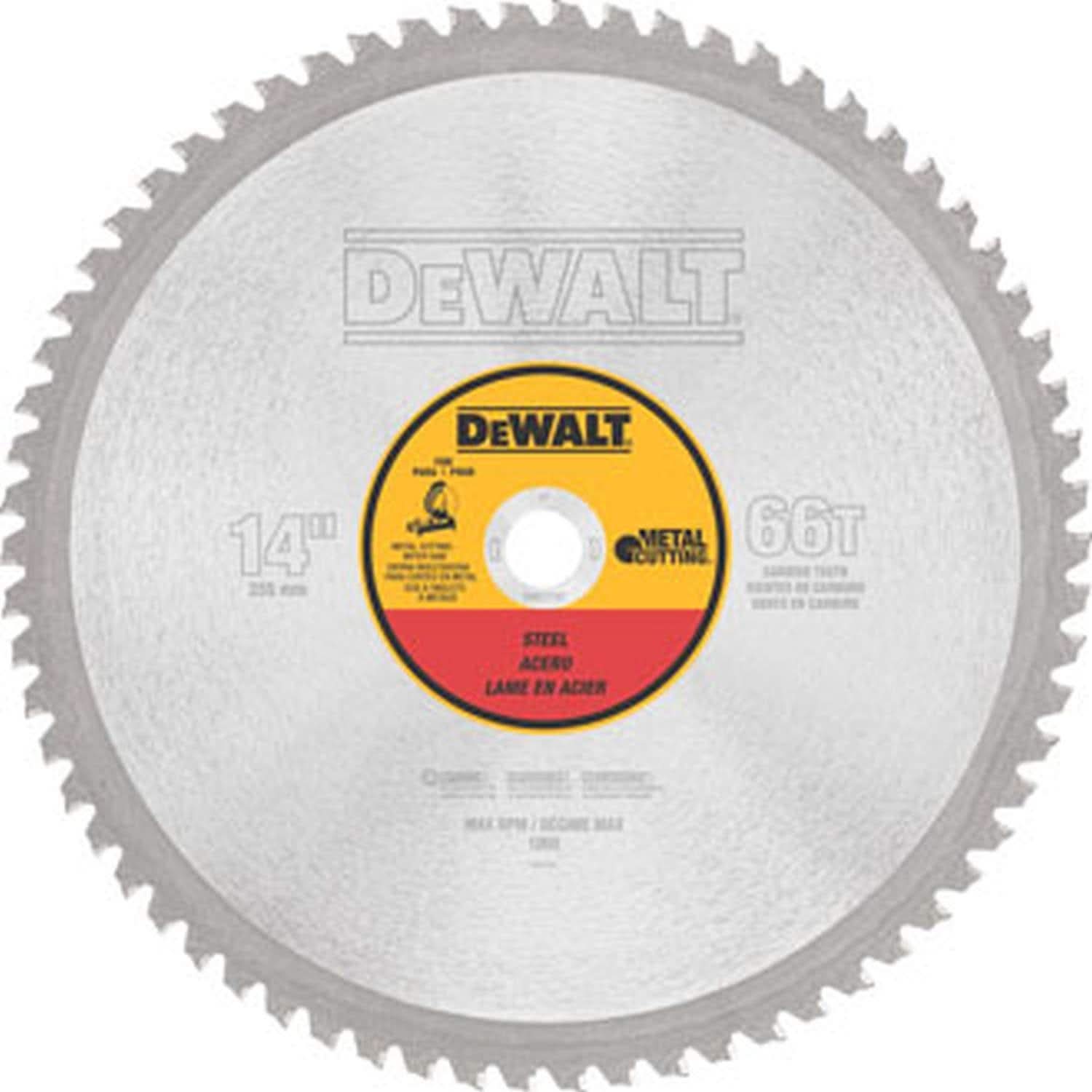 DeWalt DWA7747 14 in. 66-Tooth Heavy Gauge Ferrous Metal Cutting