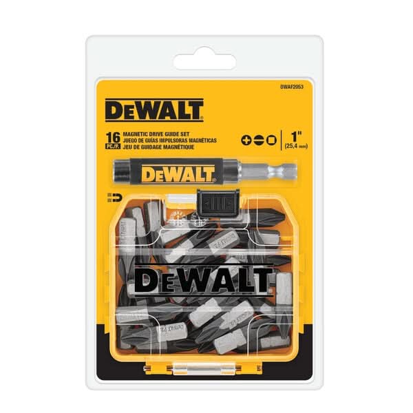 DeWalt DWAF2053 16-Piece 1 in. Magnetic Drive Guide Set with Case