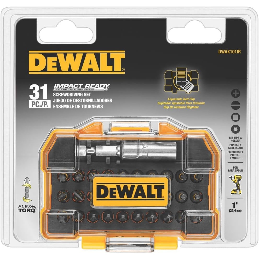 DeWalt DWAX101IR 31-Piece Impact Ready FlexTorq Screwdriving Set